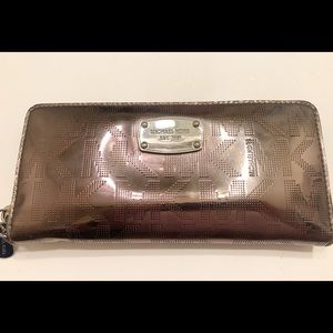 Michael Kors Metallic Grey Wallet